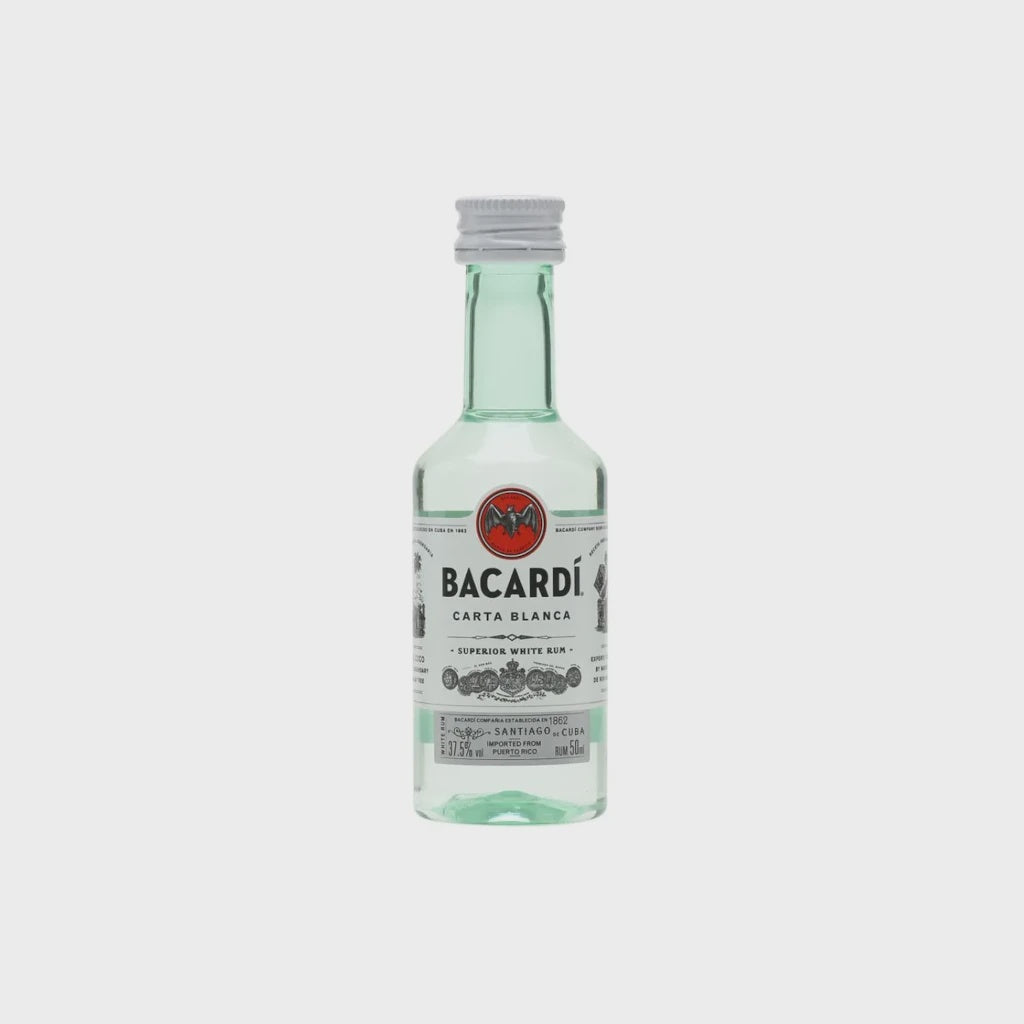 Bacardi Carta Blanca Rum miniature / 5cl