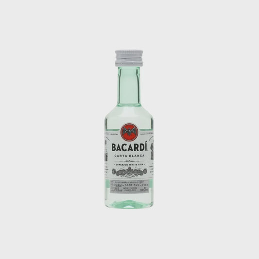 Bacardi Carta Blanca Rum miniature / 5cl