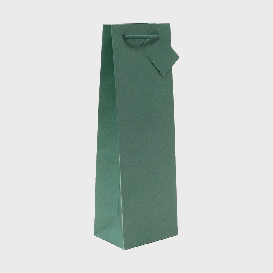 Gift Bag - Forest Green 1 bottle