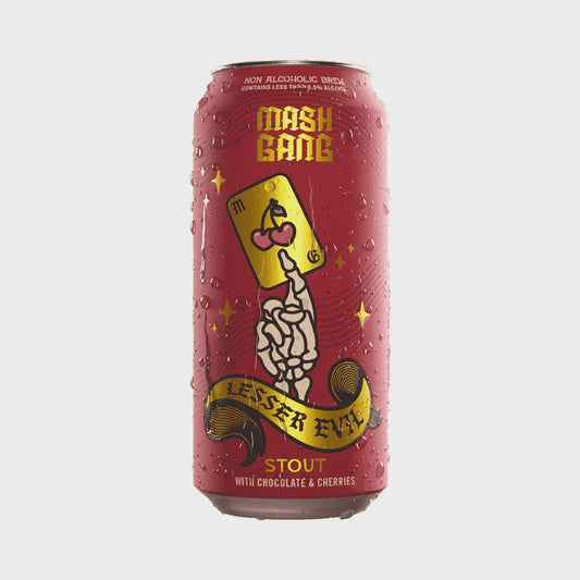 Mash Gang Lesser Evil Cherry Chocolate Stout   0.5% / 44cl