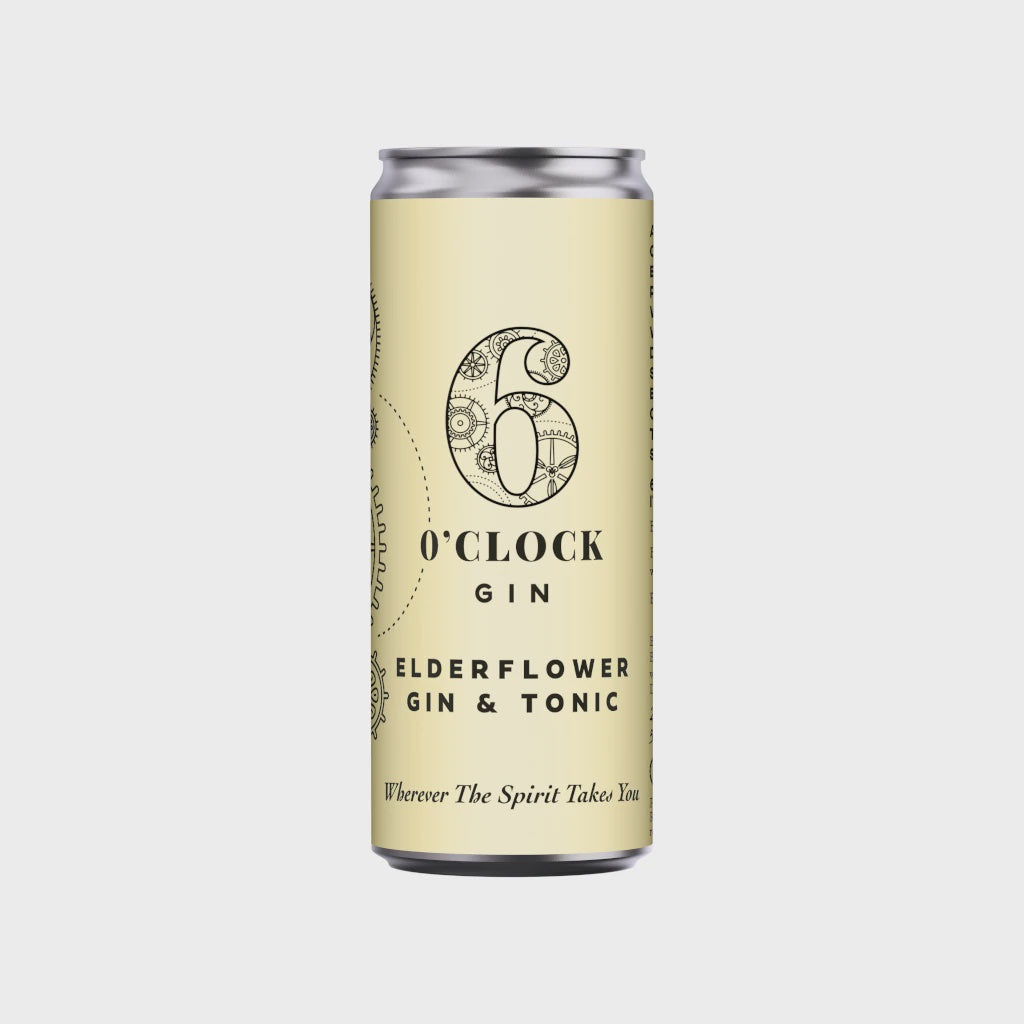 6 O'Clock Elderflower Gin & Tonic / 25cl