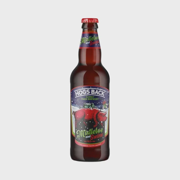 Hogs Back Brewery Mistletoe & Swine Amber Ale 4.2% / 50cl