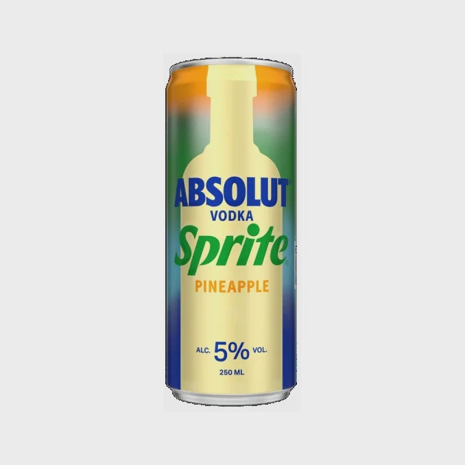 Absolut Vodka & Sprite Pineapple 5.0% / 25cl