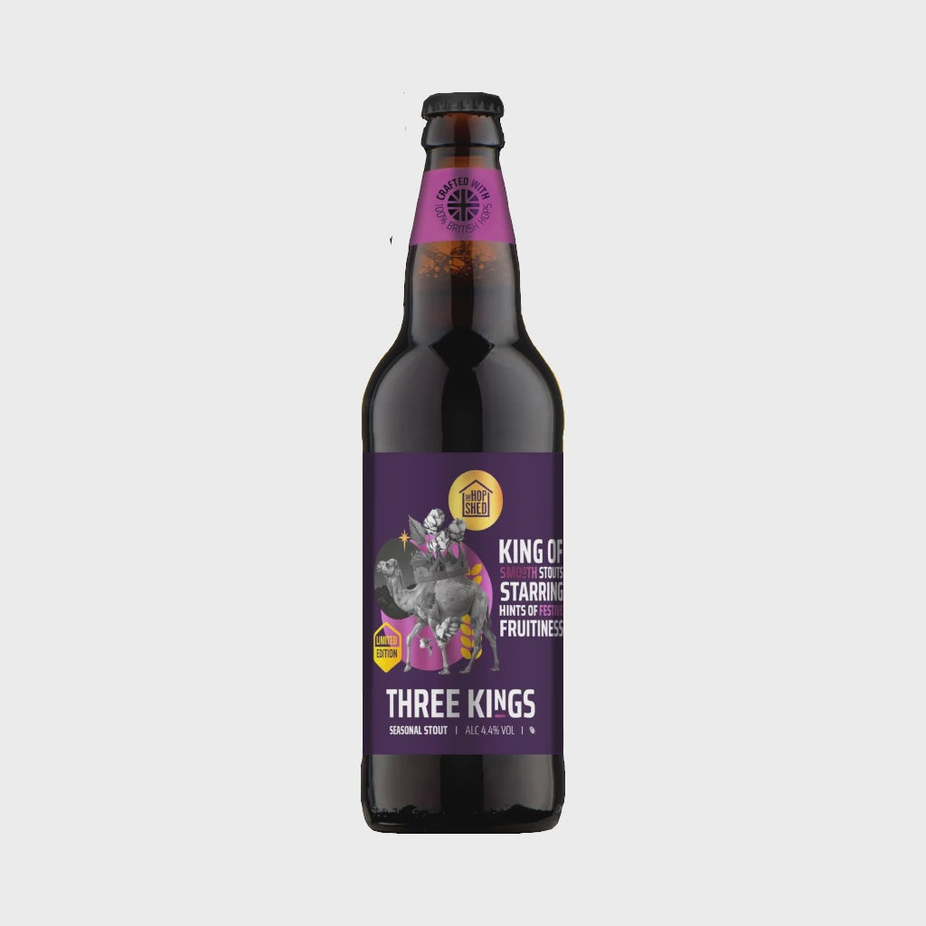 The Hop Shed Three Kings Seasonal Stout 4.4% / 50cl