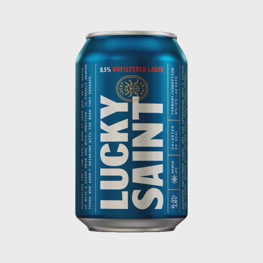 Lucky Saint Unfiltered Lager   0.5% / 33cl