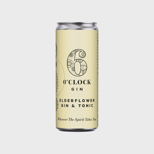 6 O'Clock Elderflower Gin & Tonic / 25cl