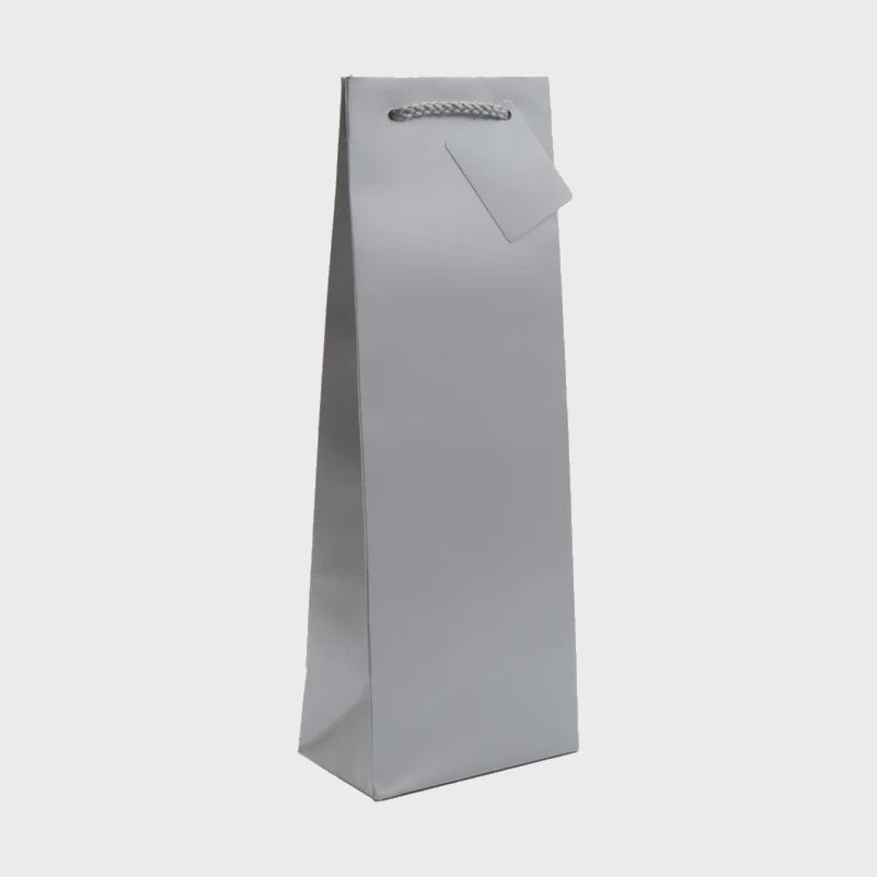 Gift Bag - Silver 1 bottle