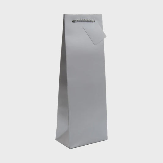 Gift Bag - Silver 1 bottle