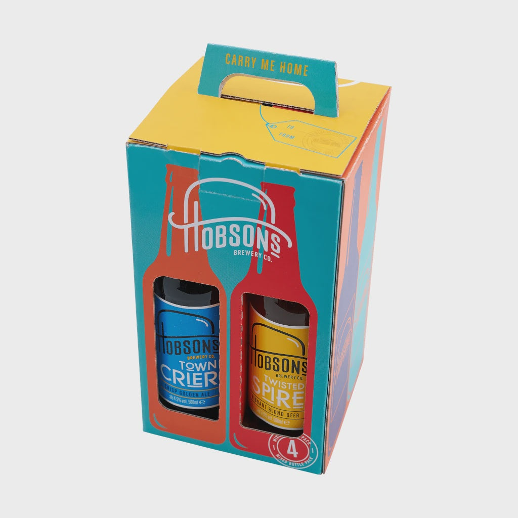 Hobsons Brewery 4 Bottle Gift Box (+ Socks!!!) / 4 x 50cl