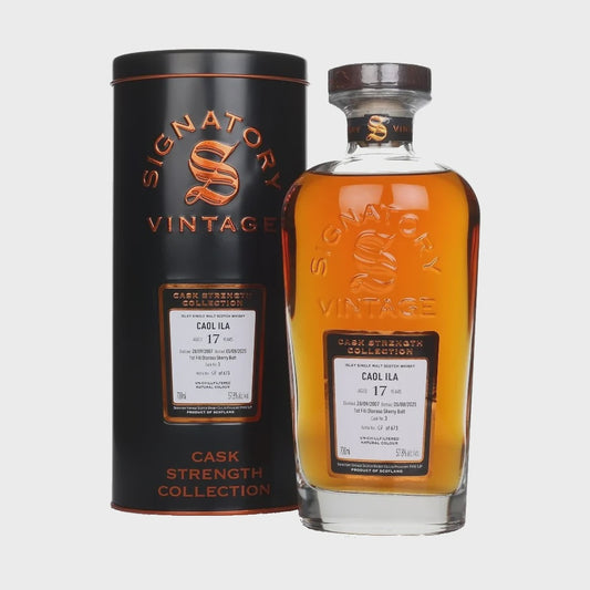 Caol Ila 17 Year Old - Signatory Cask Strength Collection / 2007 / 70cl