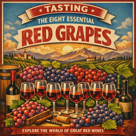 Tasting - The Essential 8 Red Grape Varieties Friday 5th June 2026