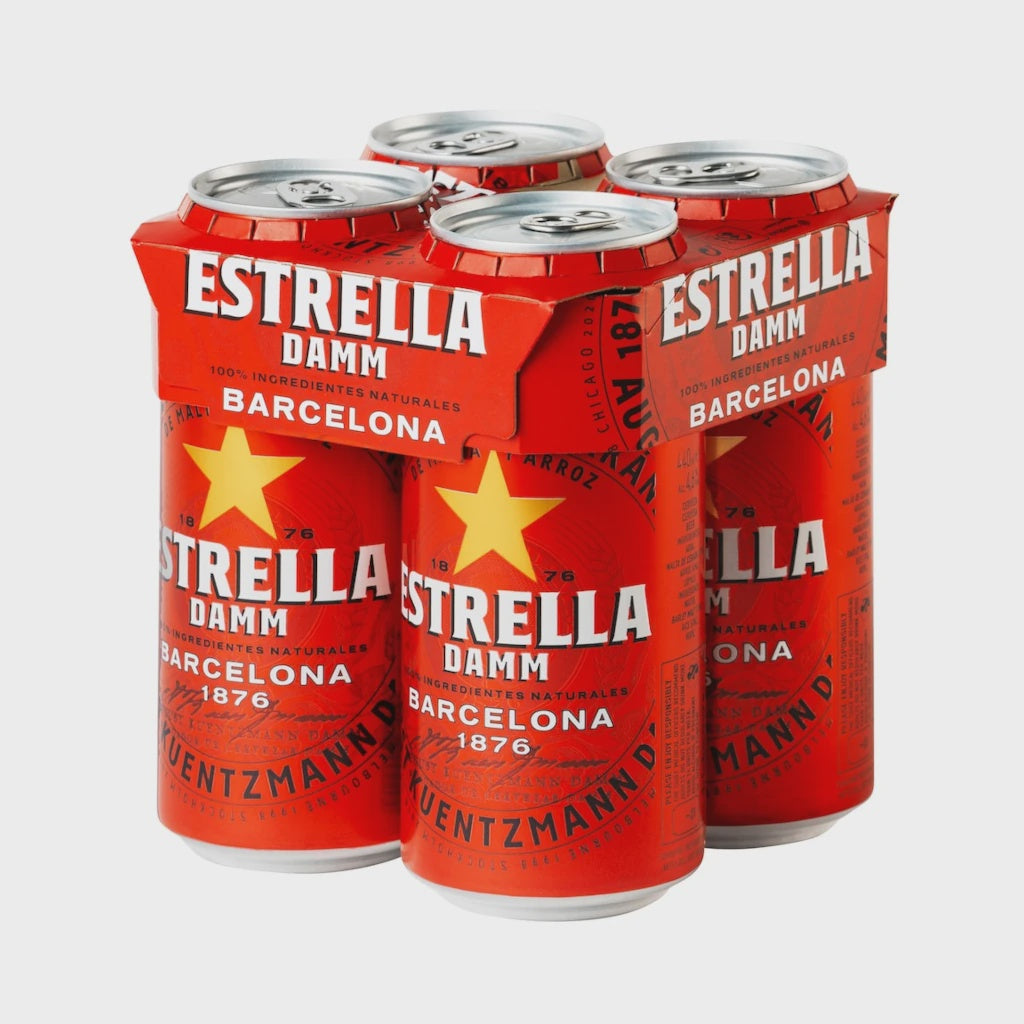 Estrella Damm (four pack)   4.6% / 44cl