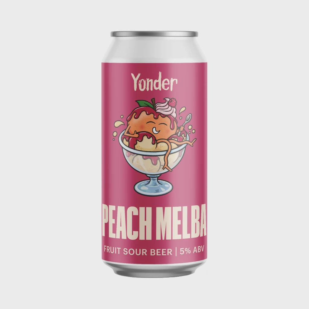 Yonder Brewing Peach Melba Fruit Sour   5.0% / 44cl