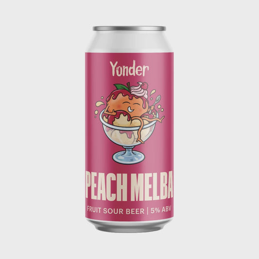 Yonder Brewing Peach Melba Fruit Sour   5.0% / 44cl