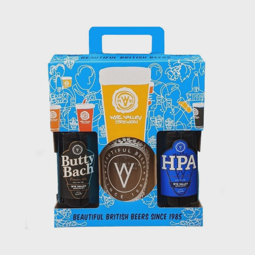 Wye Valley Brewery 2 Bottle + Glass Gift Pack / 2 x 50cl