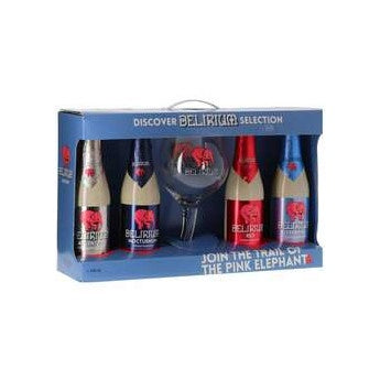 Delirium Discovery Gift Pack (4x33cl + Glass)