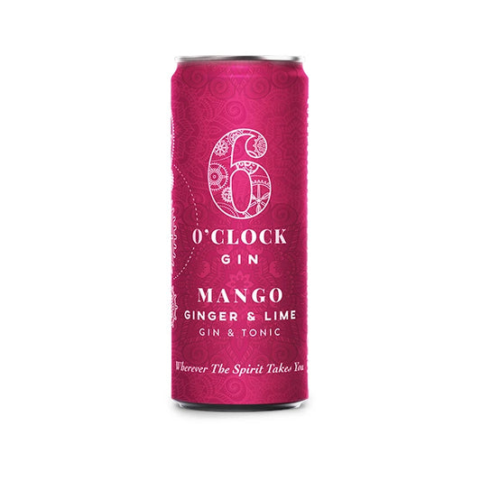 6 O'Clock Mango, Ginger & Lime Gin & Tonic / 25cl