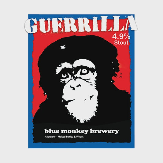 Blue Monkey Guerrilla Stout   4.9% / 50cl